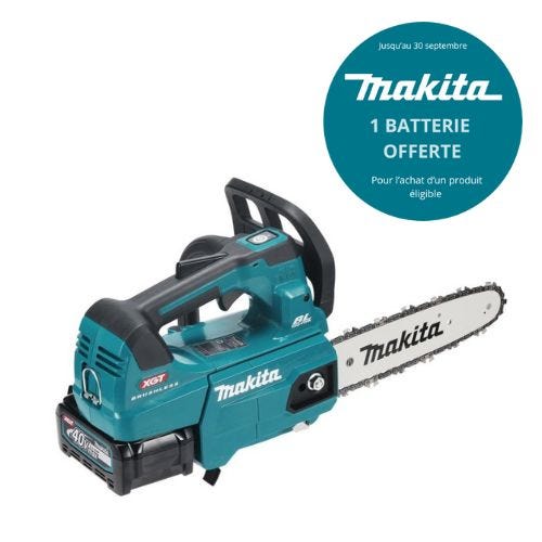 Tronçonneuse d'élagage MAKITA 40 V max Li-ion 4 Ah 25 cm