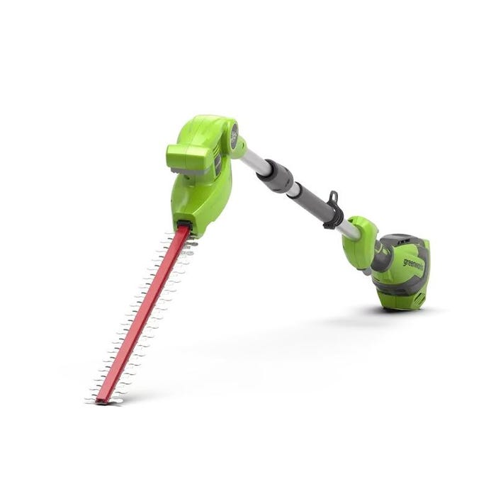 Taille-haie sur perche à batterie 40V 2Ah 51cm GREENWORKS