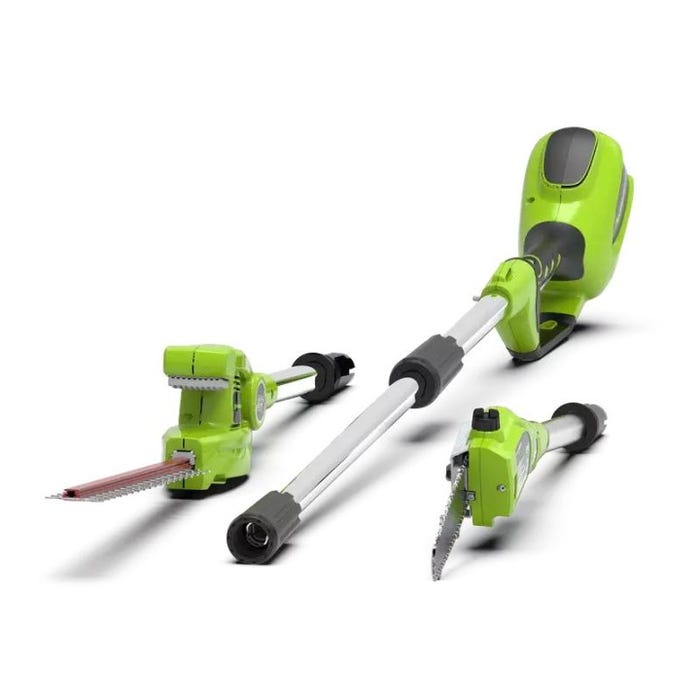 Taille-haie + élagueuse 2-en-1 à batterie 40V
