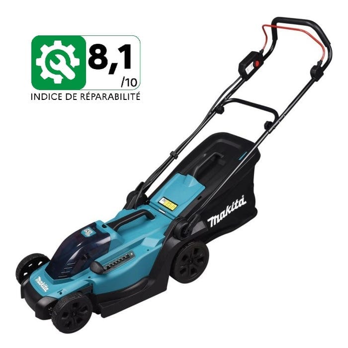 88b0700c71cb2d82463965853feb4ac6.jpg Tondeuse à batterie 18V Li-Ion 5Ah 33cm (x1) MAKITA – Image 1