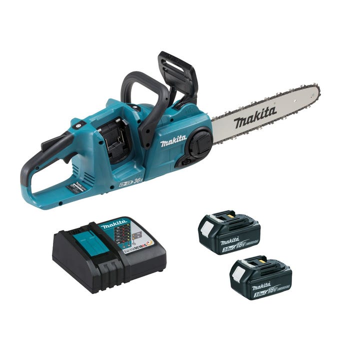 b38ae5435c226e04ee0fd19aeb51d00c.jpg Tronçonneuse sur batterie 35cm 36V - 2x18V Li-Ion 3Ah MAKITA – Image 1