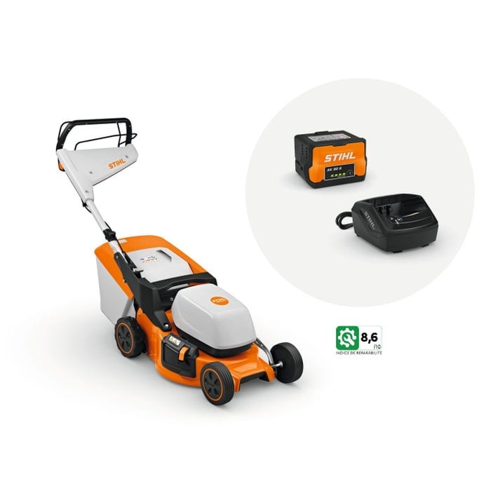 d66f0a77dc71f225db7c86106d4a46b0.jpg Tondeuse à batterie RMA248 T + pack batterie AK 30 S STIHL – Image 1